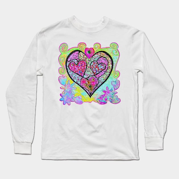 Heart of Love and Compassion Long Sleeve T-Shirt by Jan4insight TeeStore